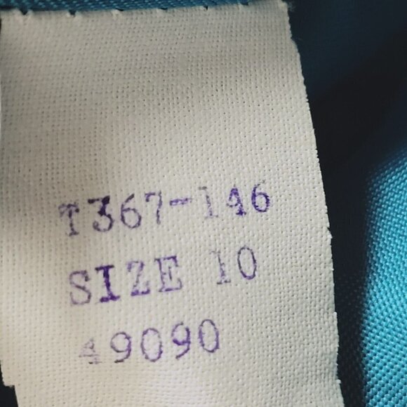 Vtg Pendleton Teal Suit Blazer Sz 10 Fall Winter Wool Single Breasted Wool Mark - Picture 8 of 10